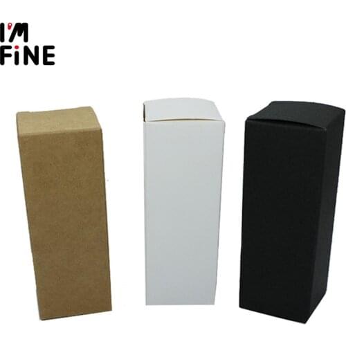100Pcs Wholesale Gift Box Kraft Paper Packing Box Lipstick Essential Oil Packaging Boxes Paper Perfume Box 10/15/20/30/50/100ml
