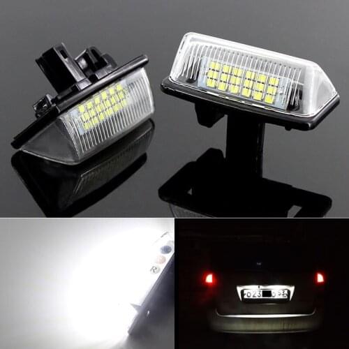 2pcs LED CANbus No Error License Plate Lights white for Toyota Crown 2003~2009 Number Plate lamps bulb Automotive accessories