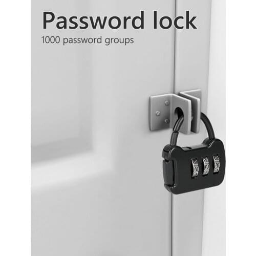 Portable 3 Digit Combination Password box Lock smart Cam Code Lock Zinc Alloy for Mailbox Cabinet Door Security Hardware