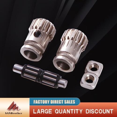 Drivegear kit dual drive gear BMG extruder kit Cloned Btech upgrade for extruder for Prusa i3 printer gear Mini Bowden Extruder