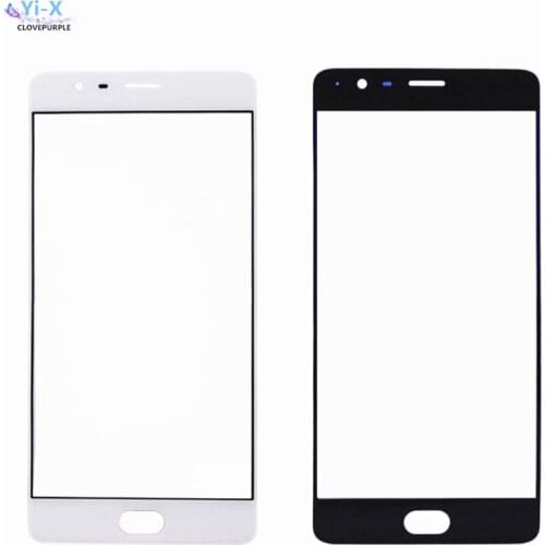 50pcs/lot For Oneplus 3T Three T Touch screen Panel Front Outer Glass Top Lens Touch Screen Panel One Plus 3T