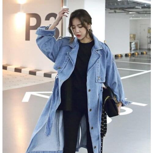 Женские джинсовые тренчи AILOOGE China At AliExpress