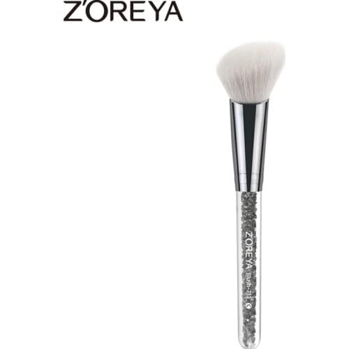 Zoreya Brand obliquel style Blush Make Up Brush Cosmetics Makeup Aluminum Brushes Soft Face makeup Blush Brush available
