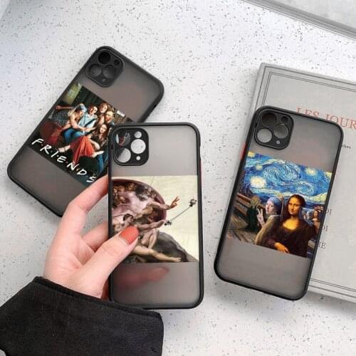 For iPhone 11 Pro Max Art Fun Portrait Pattern Phone Case 12 Pro XR XS MAX X 7 8 Plus 12Mini Retro Camera Protective Back Cover
