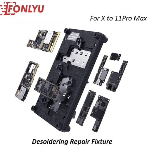 Qianli RD-02 Universal 6 IN 1 Phone Motherboard Holder Fixture For iPhone X XS 11 Pro Max Logic Board IC Chip BGA Repair Tool