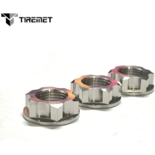 Tiremet M16x1.5mm Left and Right Titanium Flange Nuts Fit for Bicycle Motorcycle Car A450 HONDA CRF 2012R