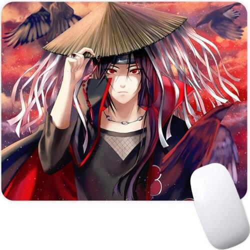 Small Gaming Mouse Pad Computer Mousepad PC Gamer Mouse Mat Laptop Mausepad Japanese Anime Uchiha Carpet Keyboard Mat Desk Pad