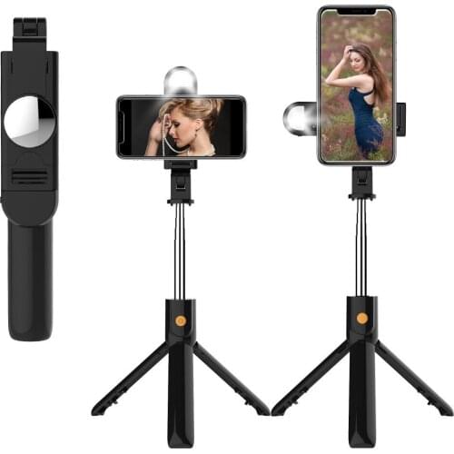 Selfie Mini Tripod Holder with Bluetooth 4.0 Remote Shutter for IPhone Android Handheld Tripod Phone Holder Clip Stand