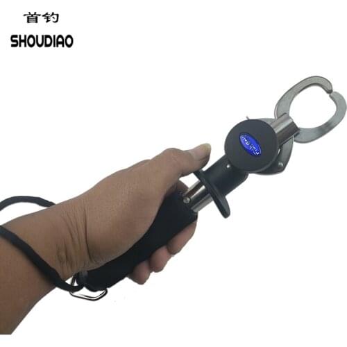 SHOU DIAO multi-function Fish Grip scale Weighing15 kg with Ruler control fish Fishing Accessories