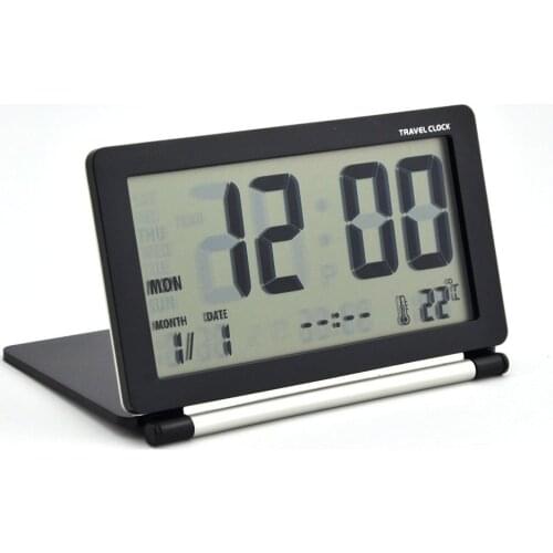 Multifunctional Electronic Alarm Clock Lcd Silent Travel Digital Alarm Clock with Big Screen