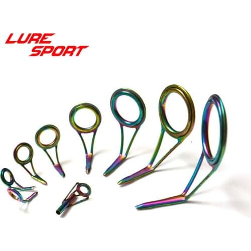 LureSport YOG Guide FOT Top set Rainbow ring Rainbow frame Rod Building Component guide Fishing Pole Repair DIY Ac