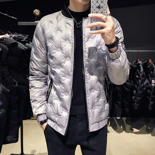 Winter New Mens Fashionable Cotton Padded Jacket Korean Fashion Casual Cool Down Cotton Jacket Mens Cotton Padded Jacket