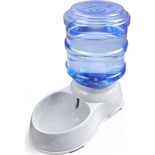 Pet Water Dispenser Station - 1 Gal Replenish Pet Waterer for Dog Cat Animal Automatic Gravity Water Drinking Fountain