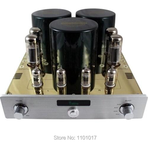 YAQIN MC-10T EL34 Vacuum Tube Push Pull Integrated Amplifier HIFI EXQUIS lamp amp with 12AX7 pre-amp
