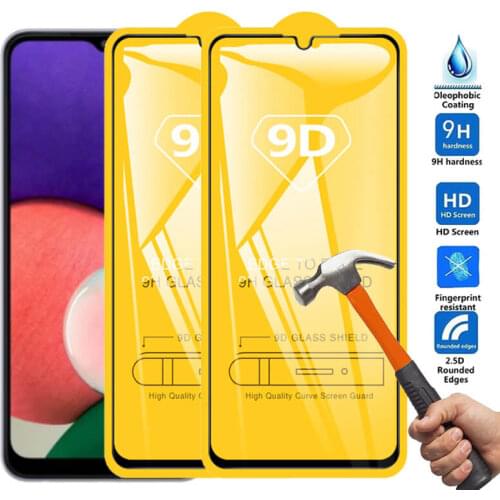 2Pcs 9D Samsun A22 Protective Glass 3D For Samsung Galaxy A32 A52 A72 A22 Tempered Glas Screen Protector On Samsan A 22 Pelicula