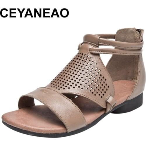 CEYANEAO Womens sandals; collection of 2019; Fashionable summer evening sandals on the platform; womens outdoor casual shoes