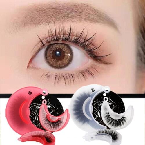 1 Pair False Eyelash Three Dimensional Thick Cotton Stalk False Mink Hair Premium Lashes for Women