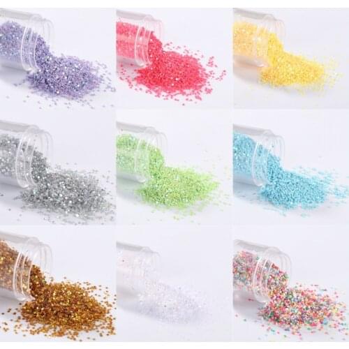 10g/lot 1mm 26color Flat Round PVC Sequins Paillette Sewing Craft For Wedding Decoration Garment Dress Shoe Caps DIY Accessory