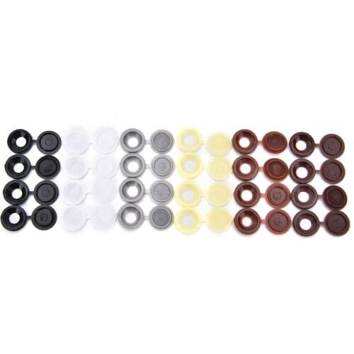 10Pcs Screw Cap Hinged Plastic Screw Cover Cap Fold Snap Caps For Car Home Furniture Decor 6 Colors