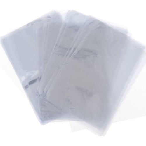 100pcs PVC Clear Shrink Wrap Bags Heat Sealing Film Wrapping For Soap Book Bath Bombs Shoe Seal Baskets Packaging