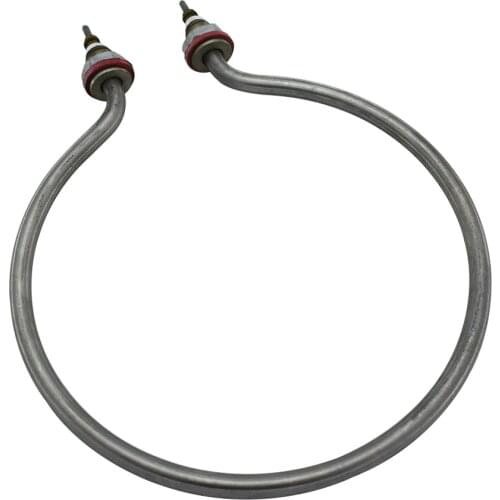 220V 2KW Stainless Steel Boiled Water Heating Element 10mm Tube Dia. 16mm Thread Electric Tube Heater 220V 2000W for Open Bucket