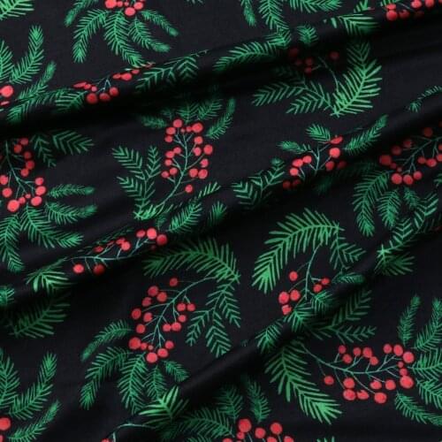 50*145cm Christmas Double Brushed Poly Knit Stretch Fabrics Sewing Quilting Needlework Material DIY Handmade Cloth,1Yc18826