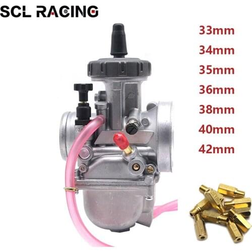 Alconstar Racing Motorcycle Motorbike PWK Carburetor 33 34 35 36 38 40 42mm Carburador With Main Jet Set For Keihin Koso ATV