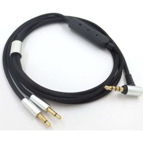 3.5mm to 2.5mm Audio Cable for Sennheiser HD202 HD212 PRO EH250 EH350 HIFIMAN HE400i Headphone Cable with Volume Control