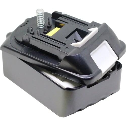 18V Power Tools Battery Case with BMS Replacement for Makita BL1830 Plastic Shell DIY to BL1840 BL1850 BL1860 LXT400 Battery Box