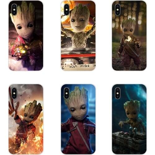 For Samsung Galaxy S2 S3 S4 S5 Mini S6 S7 Edge S8 S9 S10E Lite Plus Accessories Phone Shell Covers Guardians Groot Incredible