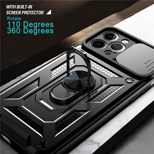 Slide Camera Lens Protect Phone Case for Xiaomi POCO M3 X3 Pro NFC F3 MI 11 Lite 11X Pro 11i Military Grade Bumpers Armor Cover