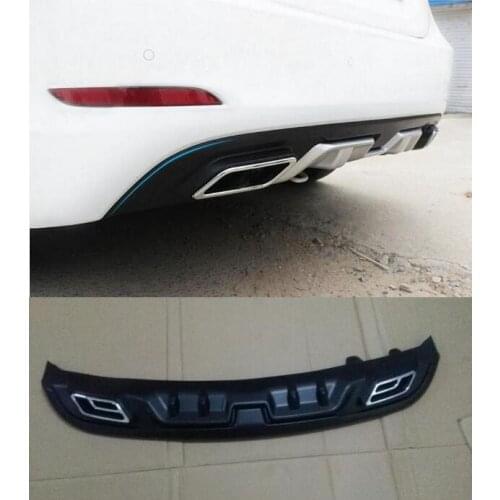 European Style ABS Black Primer Car Rear Bumper Lip, Auto Car Diffuser Fits For Hyundai Elantra 2014 2015