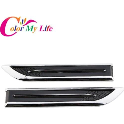 Color My Life ABS Chrome Car Side Stickers for Mercedes Benz C E S GLK SLK CLS Sl Class W203 W204 W211 W212 W210 Car Styling