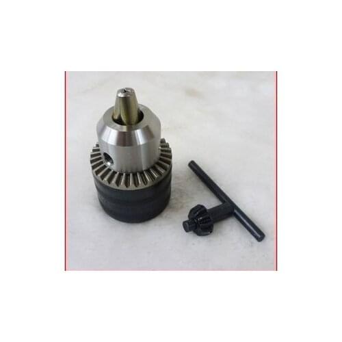 Electric Power Tool Spare Parts Key Type Drill Chuck 1.5-10mm 3/8-24UNF 1/2-20UNF M12x1.25 w Key Wrench