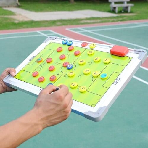 Soccer Football Tactical Coaching Strategy Board Aluminum Alloy Magnetic Professional Soccer Clipboard Dry Erase Tactical Board