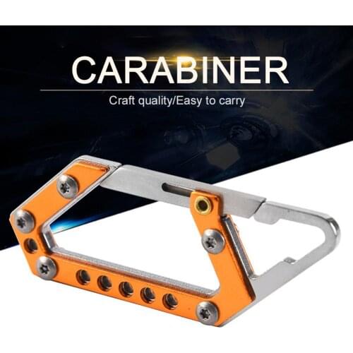 Outdoor Camping Hiking Aluminum Alloy Carabiner Two-way Backpack Hook Buckle multi-functional Carabiner lock