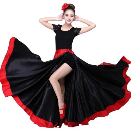 Flamenco Dance Costume Belly Dancing Skirt Spanish Bullfight Swing Skirt Costume Top and Skirt Bigdance Skirt Dropshipping