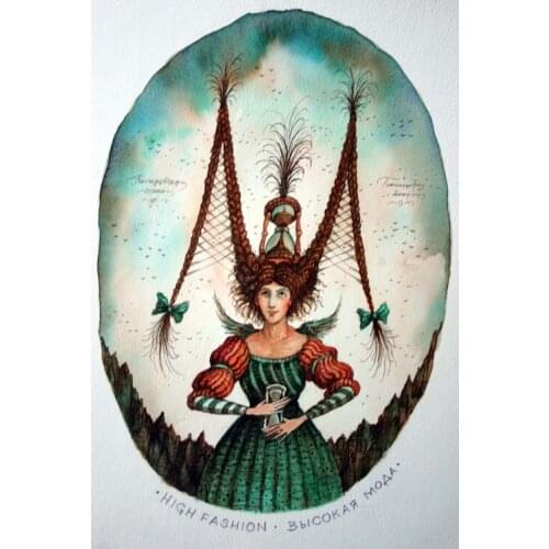 M weird hairstyle The wooden puzzle 1000 pieces ersion wood jigsaw puzzle white card adult childrens educational toys