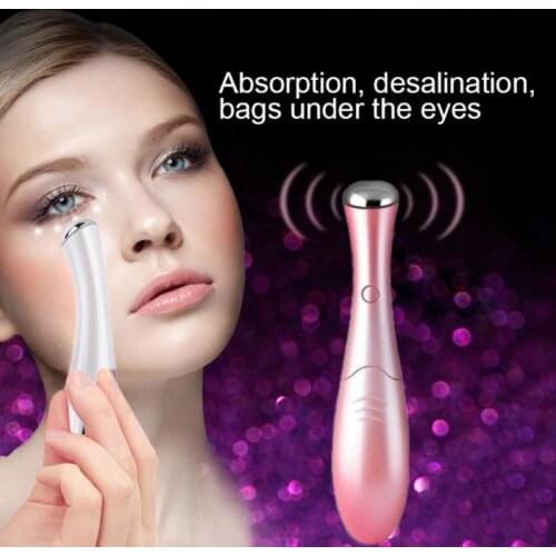 1Pc Portable Electric Eye Face Care Massage Pen Vibration Stick Eye Massager Anti Eyes Bag Pouch Wrinkle Lady Beauty Tool