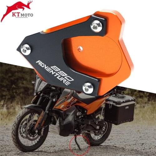 For KTM 890 Adventure 890Adventure R 890 Adv 2021 Motorcycle CNC Kickstand Foot Side Stand Extension Pad Support Plate