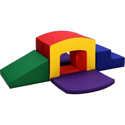 Playtime Grow Learn Tunnel Climber Plus Pads for Toddlers&Kids Soft Foam Structure for Crawling Walking&Sliding Indoor Active