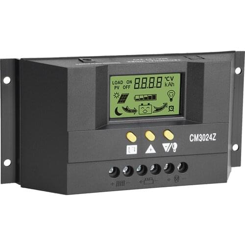 PWM Intelligent Solar Panel Charge Controller Regulator LCD Display 12V 24V 30A