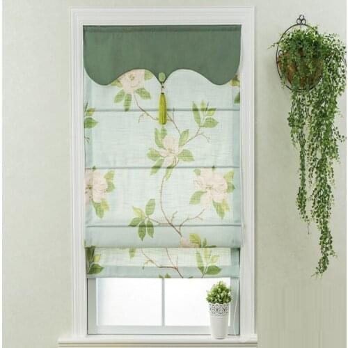 Roman Blinds Window Curtains Blackout Or Light Filtering Fabric Model RM10 Designs Manual Chain Control Customize Size Finished