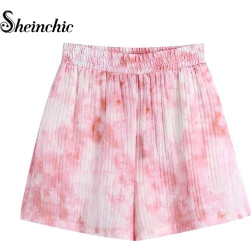 Женские шорты с высокой талией Sheinchic China At AliExpress
