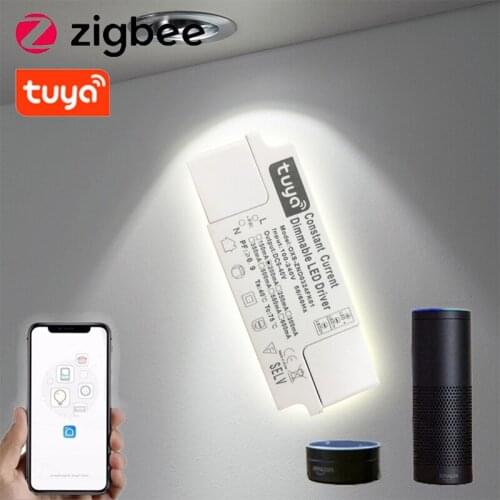 Tuya 5W 7W 10W 12W LED Driver Adapter 300mA Lighting Transformator LED Downlight Isolated Driver With Alexa Google Zigbee