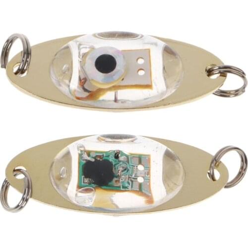 LED Underwater Deep Drop Eye Shape Fishing Squid Fish Lure Light Flashing Lamp