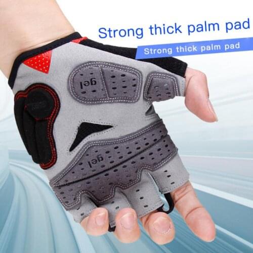 Cycling Gloves Gel Half Finger Shockproof Sport Gym Non-slip Gloves MTB Bicycle Bike Gloves For Men Women Fitness Gloves