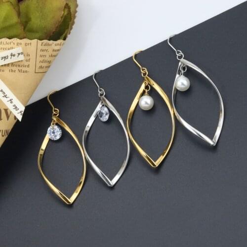 Sweets Baroque Pearl Earrings Crystal Glass Earrings leaves Dangle Earrings Hooks Jewelry For Women Earrings Candy Drop Earrings