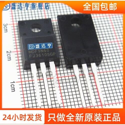 10Pcs/Lot MDF9N60TH MDF9N60 9A 600V TO220F DIP MOSFET Transistor NEW Original In Stock