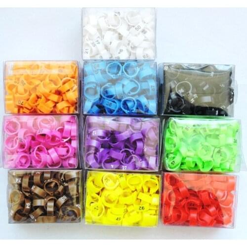 100 Pcs Pigeon Leg Bands Poultry Dove Bird Parrot Clip Rings Inner Diameter 8mm Band Foot Ring Pigeon Supplies Bird Appliances